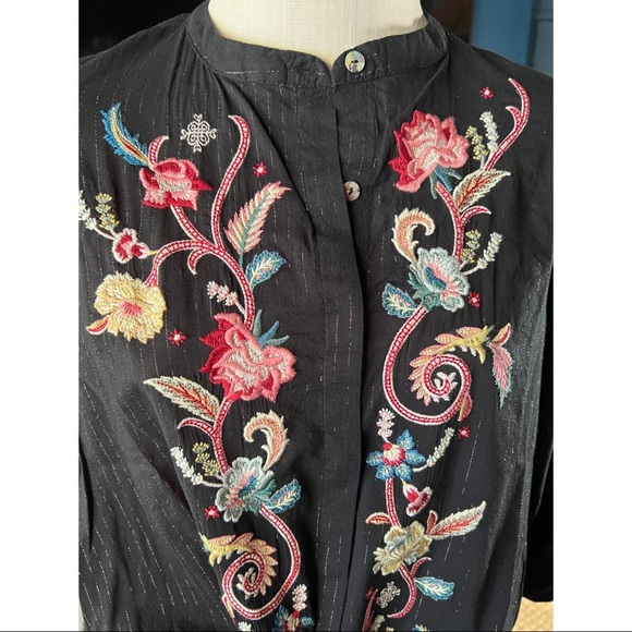 Johnny Was Esme Embroidered Shirt XS - Picture 14 of 16